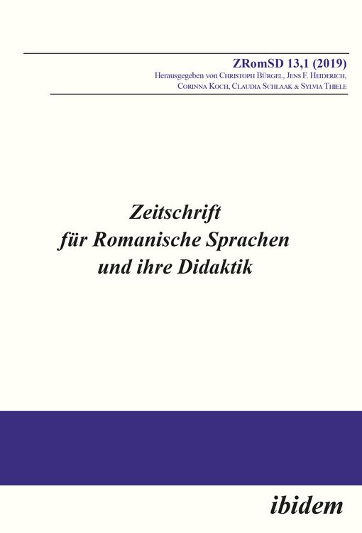 Produktbild: Zeitschrift f&uuml;r Romanische Sprachen und ihre Didaktik