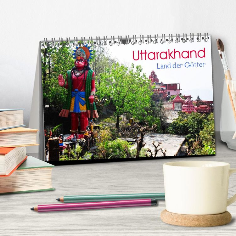 Produktbild: Uttarakhand &ndash; Land der G&ouml;tter (Tischkalender 2026 DIN A5 quer), CALVENDO Monatskalender