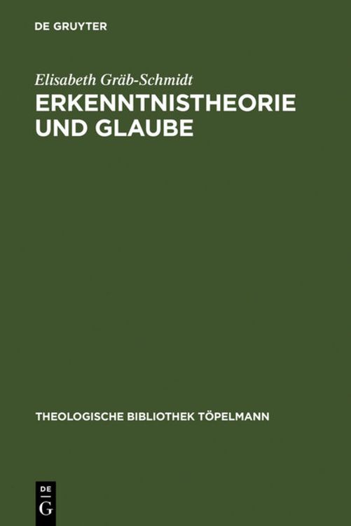 Produktbild: Erkenntnistheorie und Glaube