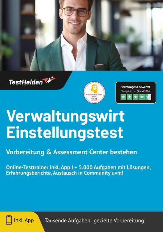 Produktbild: Verwaltungswirt Einstellungstest Vorbereitung: & Assessment Center bestehen - On
