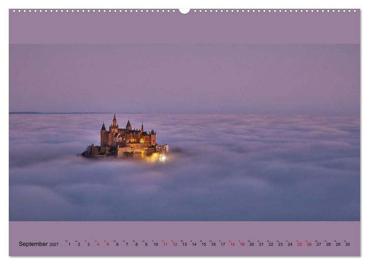 Produktbild: Fogscapes - magische Nebellandschaften (hochwertiger Premium Wandkalender 2027 DIN A2 quer), Kunstdruck in Hochglanz