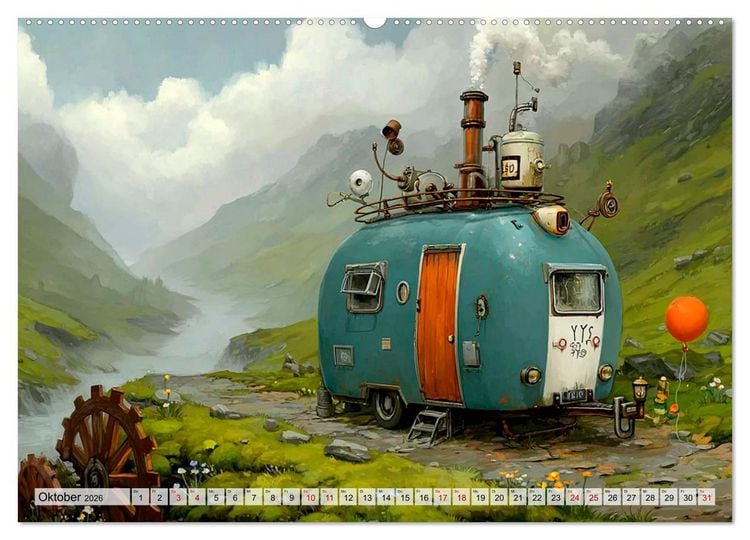 Produktbild: Caravanesque (hochwertiger Premium Wandkalender 2026 DIN A2 quer), Kunstdruck in Hochglanz