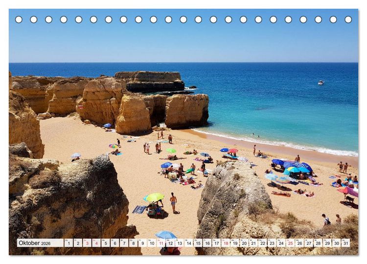 Produktbild: Algarve zum Tr&auml;umen (Tischkalender 2026 DIN A5 quer), CALVENDO Monatskalender