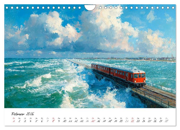 Produktbild: Sylt - Acrylmalerei von der Nordsee-Insel (Wandkalender 2026 DIN A4 quer), CALVENDO Monatskalender