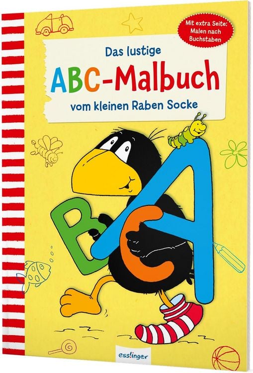 Produktbild: Der kleine Rabe Socke: Das lustige ABC-Malbuch vom kleinen Raben Socke