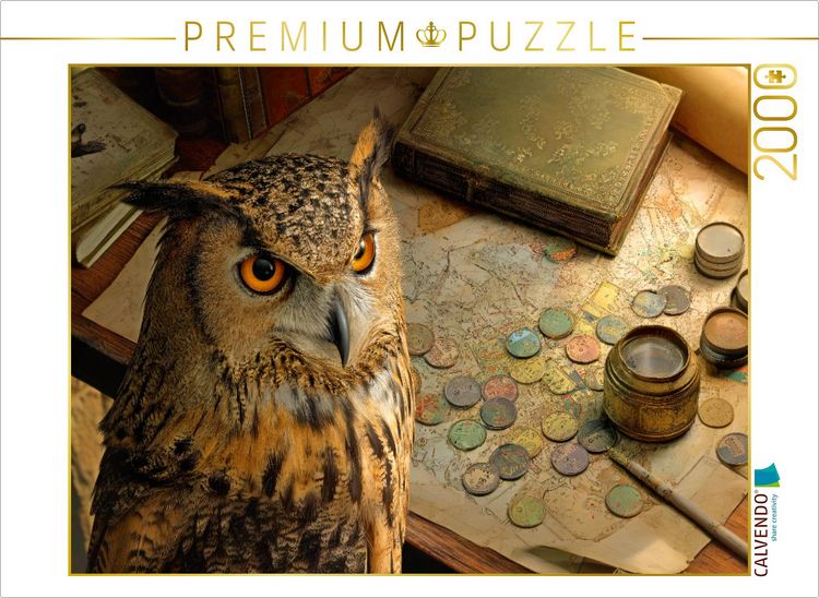 Produktbild: CALVENDO Puzzle Brettspiel Eule | 2000 Teile Lege-Gr&ouml;&szlig;e 90x67cm Foto-Puzzle f&uuml;r gl&uuml;ckliche Stunden
