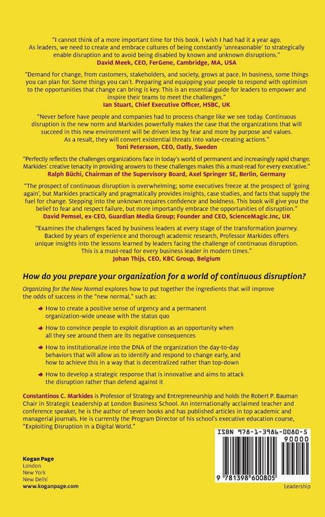 Produktbild: Organizing for the New Normal