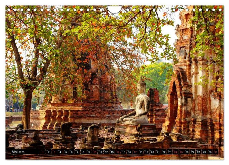 Produktbild: Ayutthaya - Thailands alte Hauptstadt (Wandkalender 2026 DIN A4 quer), CALVENDO Monatskalender