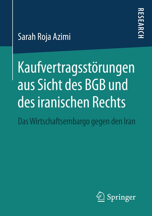 Produktbild: Kaufvertragsst&ouml;rungen aus Sicht des BGB und des iranischen Rechts