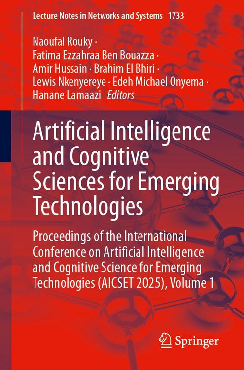 Produktbild: Artificial Intelligence and Cognitive Sciences for Emerging Technologies