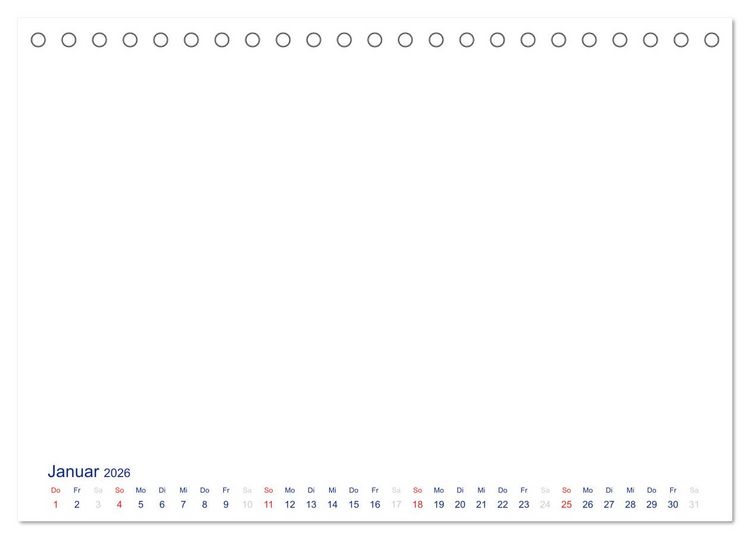 Produktbild: Farbiger Bastelkalender (Tischkalender 2026 DIN A5 quer), CALVENDO Monatskalender