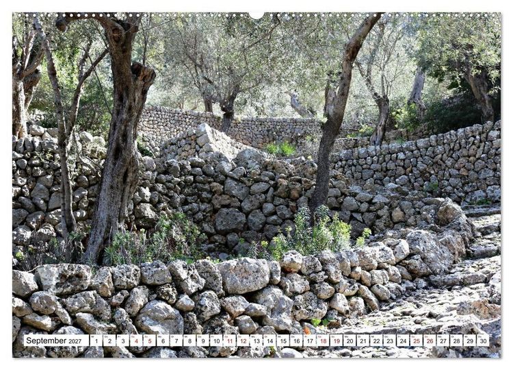 Produktbild: Mallorca GR 221. Weitwandern durch die Serra de Tramuntana (hochwertiger Premium Wandkalender 2027 DIN A2 quer), Kunstdruck in Hochglanz
