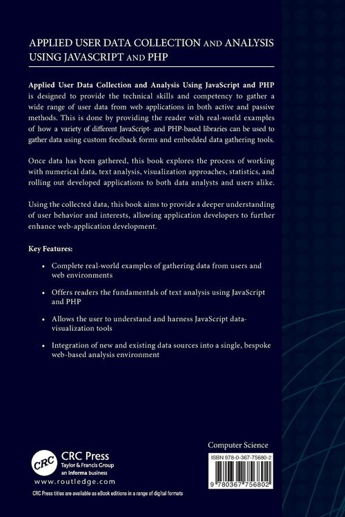 Produktbild: Applied User Data Collection and Analysis Using JavaScript and PHP