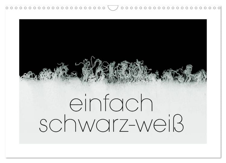 Produktbild: einfach schwarz-wei&szlig; (Wandkalender 2026 DIN A3 quer), CALVENDO Monatskalender