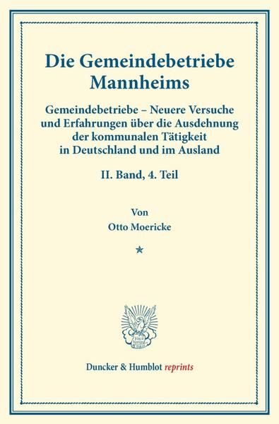 Produktbild: Die Gemeindebetriebe Mannheims.