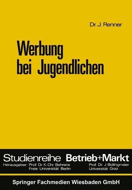 Produktbild: Werbung bei Jugendlichen