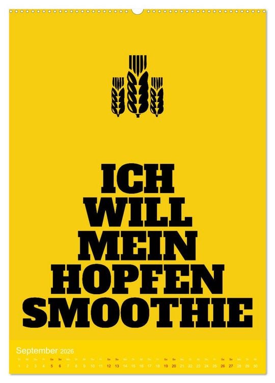 Produktbild: BIER Wandkalender -Trinken mit Stil (Wandkalender 2026 DIN A2 hoch), CALVENDO Monatskalender