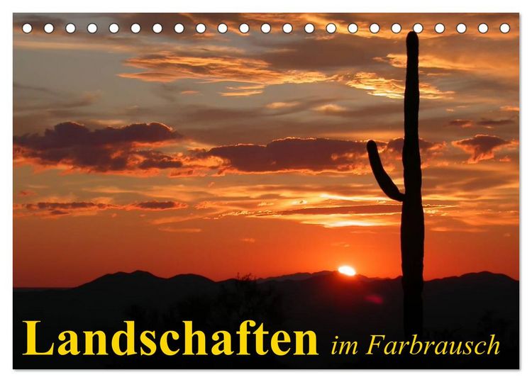 Produktbild: Landschaften im Farbrausch (Tischkalender 2026 DIN A5 quer), CALVENDO Monatskalender