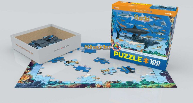 Produktbild: Sharks 100 Pieces Eurographics Kids 5+
