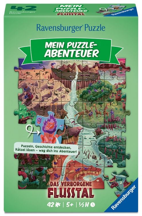 Produktbild: Kinderpuzzle 42 Teile - Mein Puzzle-Abenteuer: Das verborgene Flusstal