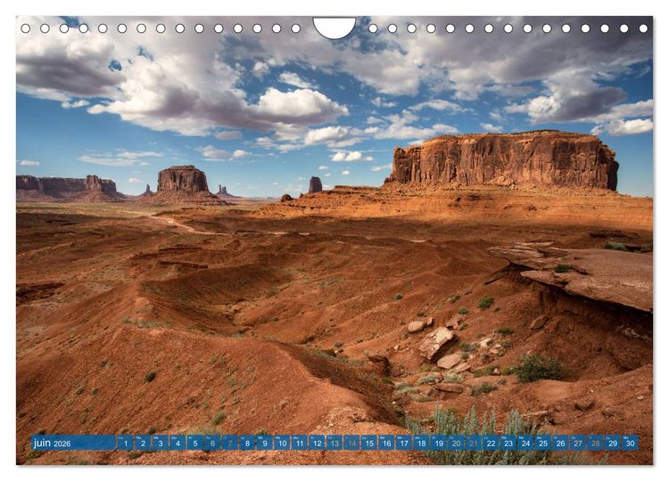 Produktbild: L'Ouest Am&eacute;ricain - Superbe contr&eacute;e aux paysages spectaculaires (Calendrier mural 2026 DIN A4 vertical), CALVENDO calendrier mensuel