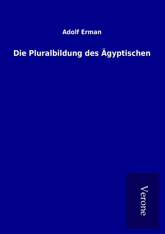 Produktbild: Die Pluralbildung des &Auml;gyptischen