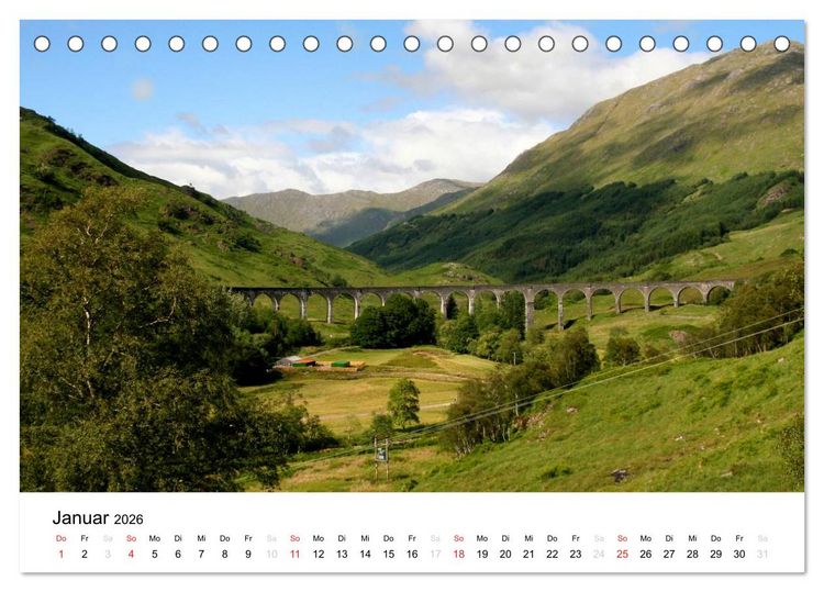 Produktbild: Western Highlands - Schottland (Tischkalender 2026 DIN A5 quer), CALVENDO Monatskalender
