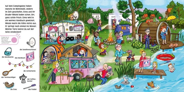 Produktbild: H&ouml;r mal (Soundbuch): Wimmelbuch: Wir machen Urlaub