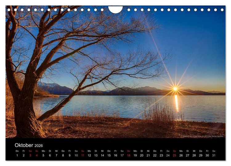 Produktbild: Licht &uuml;ber Bergen und Seen (Wandkalender 2026 DIN A4 quer), CALVENDO Monatskalender