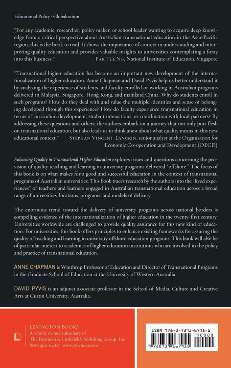 Produktbild: Enhancing Quality in Transnational Higher Education