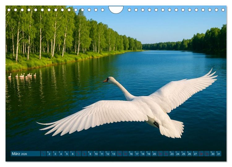 Produktbild: &Uuml;ber dem Vogelflug (Wandkalender 2026 DIN A4 quer), CALVENDO Monatskalender