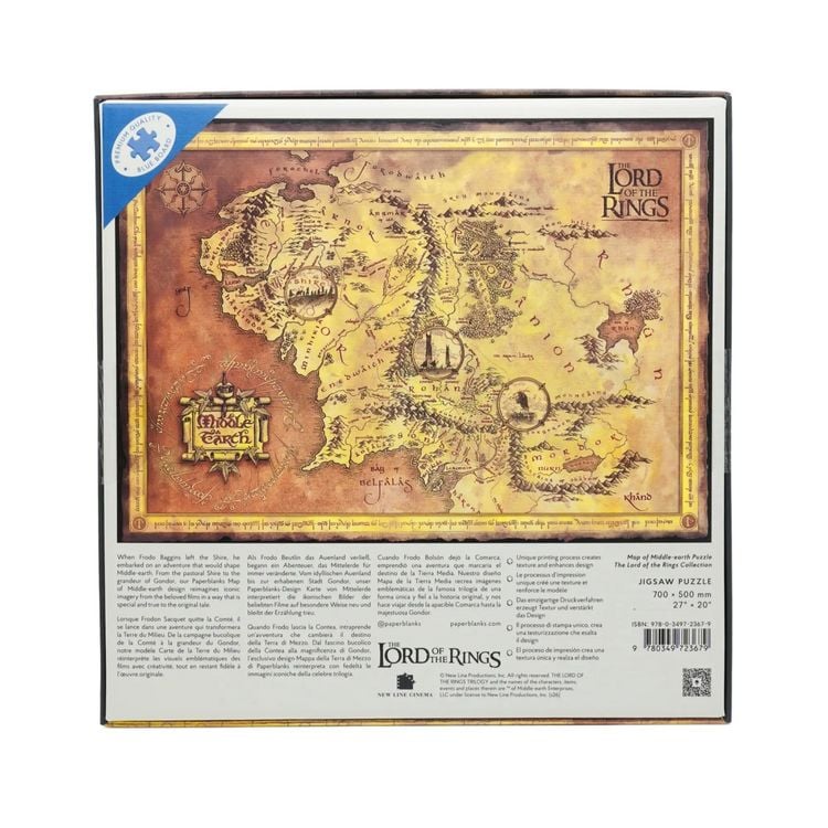 Produktbild: Puzzle Karte von Mittelerde 1.000 Teile