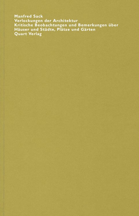 Produktbild: Verlockungen der Architektur