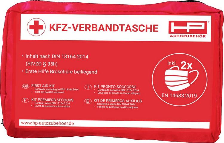 Produktbild: HP Autozubeh&ouml;r 10049 Verbandtasche Pkw, Bus, Freizeit, Landwirtschaft, Lkw, Motorrad, Baumaschinen, Quad, SUV, Van, Wohnmobile