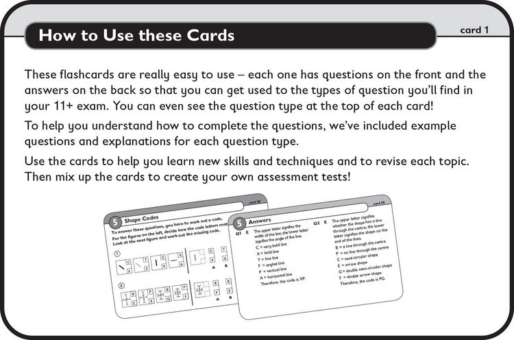 Produktbild: 11+ Non-Verbal Reasoning Flashcards