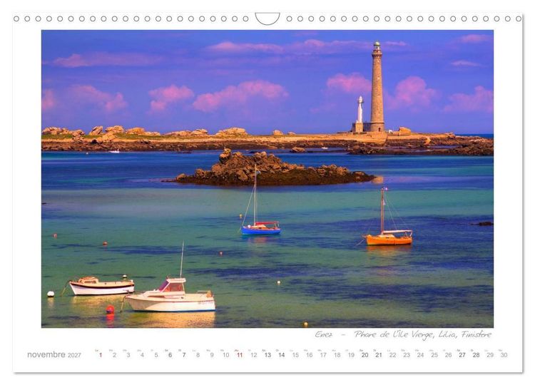 Produktbild: R&ecirc;ves de Bretagne - Breizh (Calendrier mural 2027 DIN A3 vertical), CALVENDO calendrier mensuel