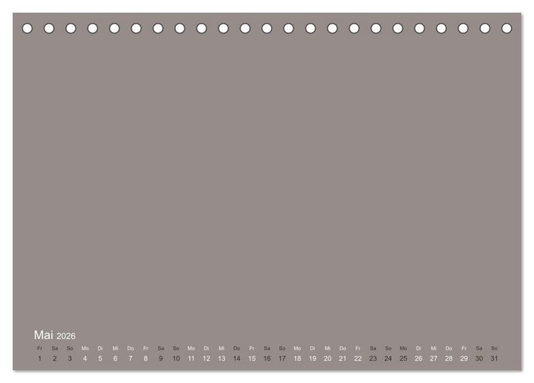 Produktbild: DIY Bastel-Kalender -Erdige Pastell Farben- Zum Selbstgestalten (Tischkalender 2026 DIN A5 quer), CALVENDO Monatskalender