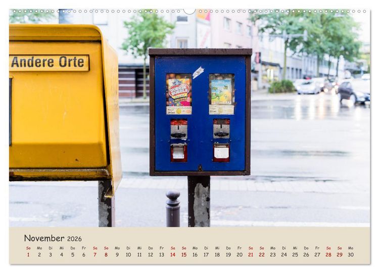 Produktbild: Kaugummiautomaten (hochwertiger Premium Wandkalender 2026 DIN A2 quer), Kunstdruck in Hochglanz