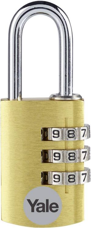 Produktbild: YALE YE3CB/20/121/1/GO Vorh&auml;ngeschloss 20mm Gold Zahlenschloss