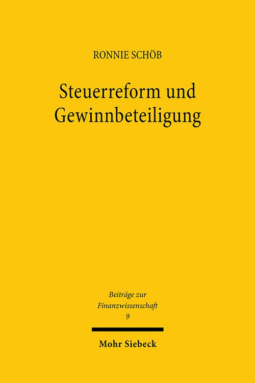 Produktbild: Steuerreform und Gewinnbeteiligung