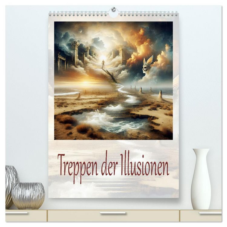 Produktbild: Treppen der Illusionen (hochwertiger Premium Wandkalender 2026 DIN A2 hoch), Kunstdruck in Hochglanz