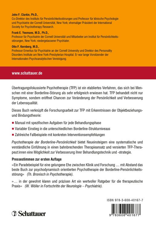 Produktbild: Psychotherapie der Borderline-Pers&ouml;nlichkeit
