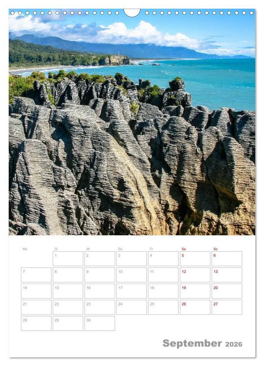Produktbild: Kalenderplaner g'day Neuseeland 2026 (Wandkalender 2026 DIN A3 hoch), CALVENDO Monatskalender