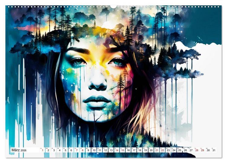 Produktbild: Wilde Ladys (hochwertiger Premium Wandkalender 2026 DIN A2 quer), Kunstdruck in Hochglanz