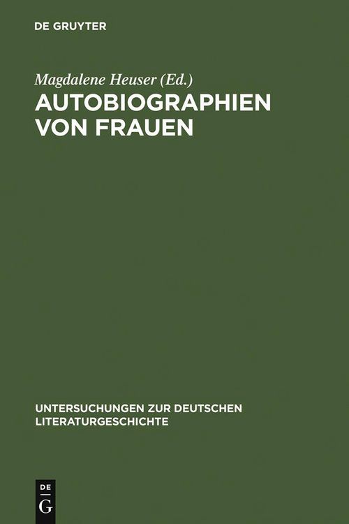 Produktbild: Autobiographien von Frauen