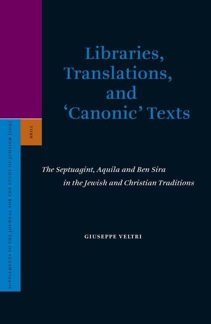 Produktbild: Libraries, Translations, and 'Canonic' Texts