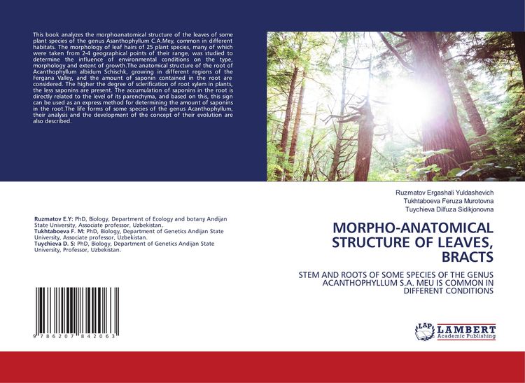 Produktbild: Morpho-Anatomical Structure Of Leaves, Bracts