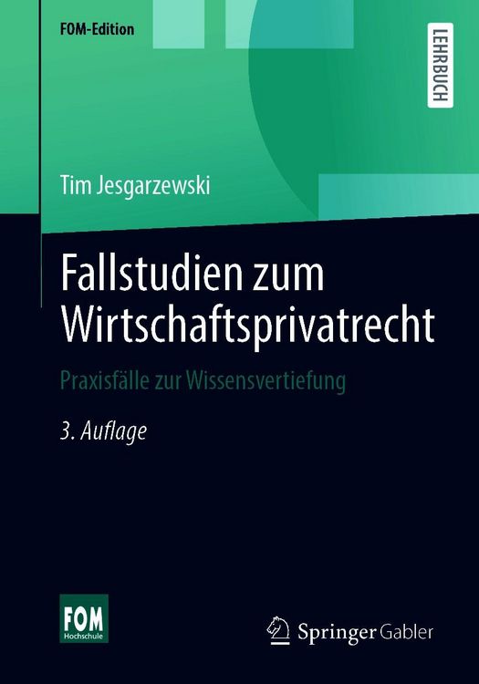 Produktbild: Fallstudien zum Wirtschaftsprivatrecht