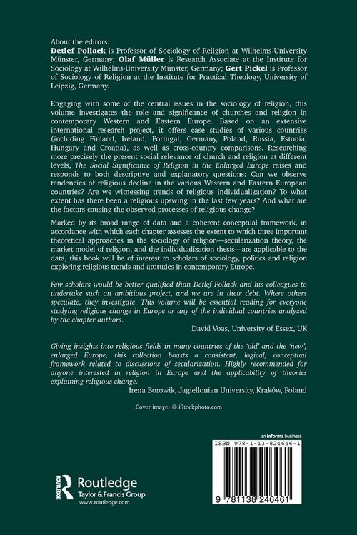Produktbild: The Social Significance of Religion in the Enlarged Europe