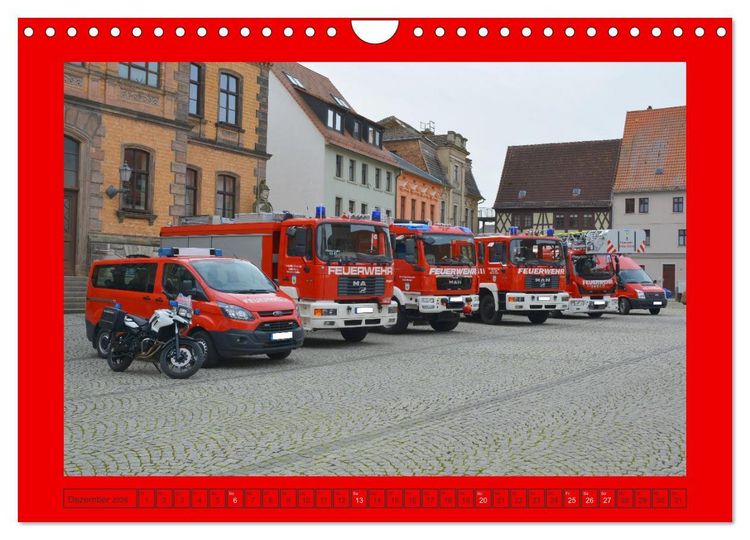 Produktbild: Einsatzfahrzeuge aus Sachsen und Sachsen-Anhalt (Wandkalender 2026 DIN A4 quer), CALVENDO Monatskalender
